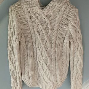 Aspen 5T Cable Hooded Sweater with silver accents